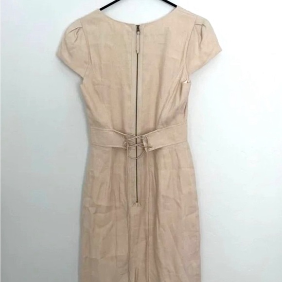 Rebecca Taylor linen silk essential twill sheath dress size S - Picture 8 of 10